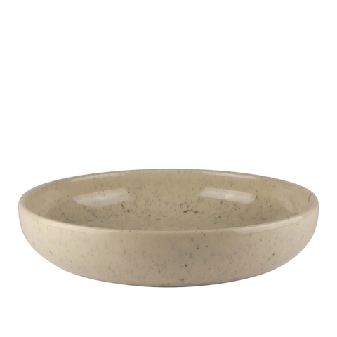 Mesa Ceramics Uno Speckle Stoneware Pasta Bowl - Beige