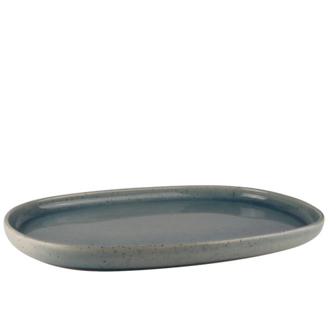 Mesa Ceramics Uno Speckle Stoneware Platter - Blue
