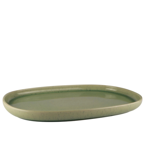 Mesa Ceramics Uno Speckle Stoneware Platter - Green