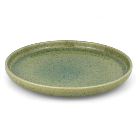 Mesa Ceramics Uno Speckle Stoneware Salad Plate - Green