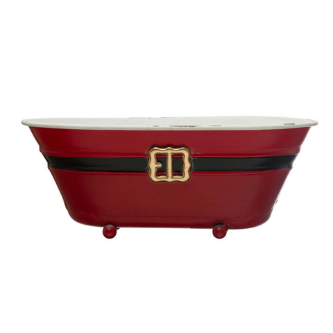 Santa Design Bathtub Container, 9.75"