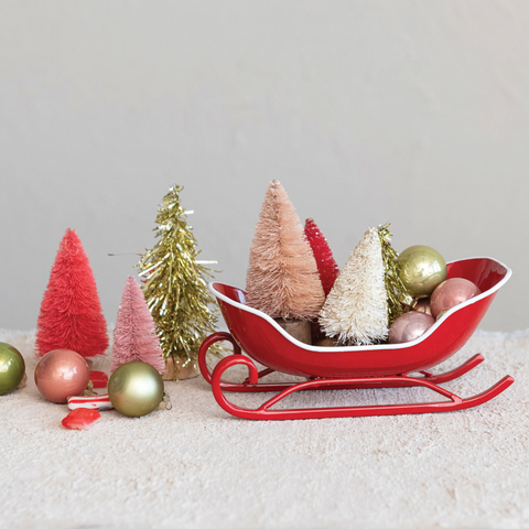Metal Sleigh Soap Dish