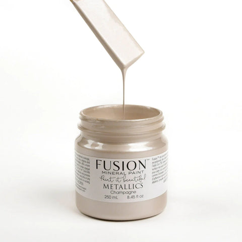 Champagne Metallic Paint - Fusion Mineral Paint, Tester 1.25oz/37ml