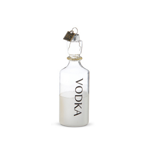 Mid-Century Glass Decanter Ornament - Vodka