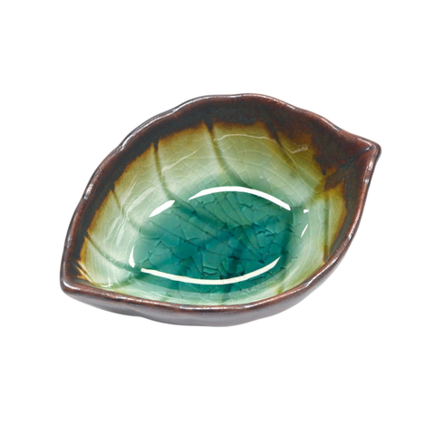 Midori Kanyu Leaf Shaped Kozara Dish