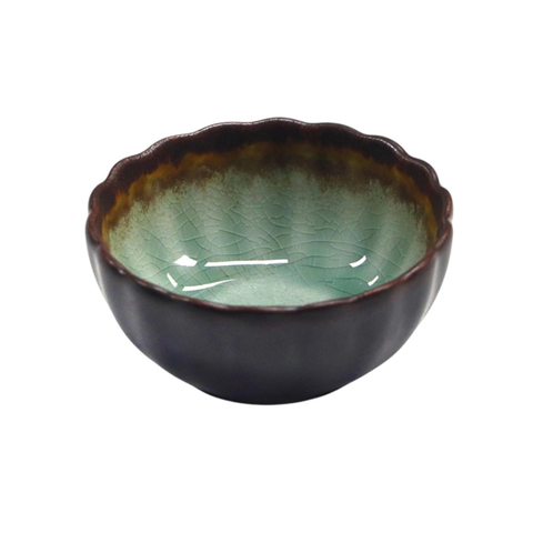 Midori Kanyu Small Kozara Dish - Scalloped Edge