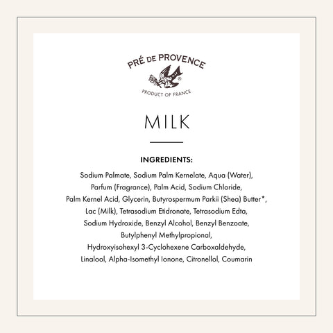 Milk French Quad-Milled Soap - Pré de Provence