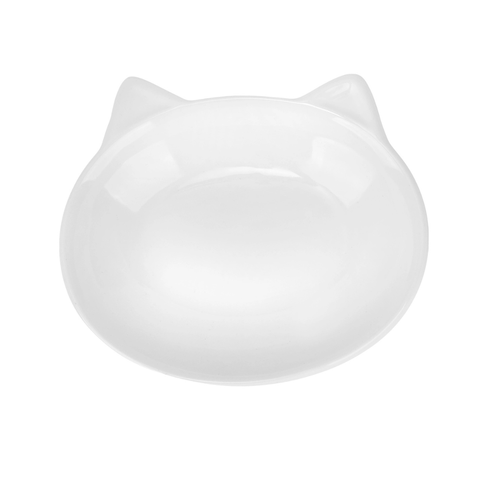 Milo Cat Dish - White