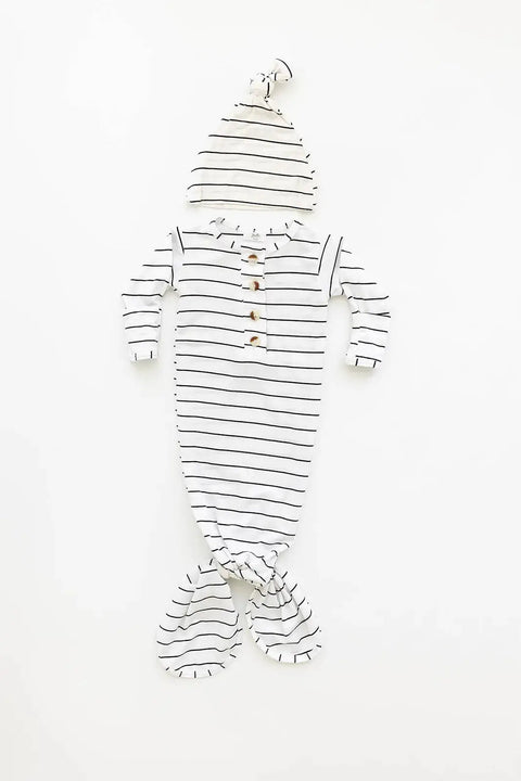 Knotted Baby Gown, Hat, Headband Set – Newborn Baby Girl Outfit - Dusty Rose - Stroller Society