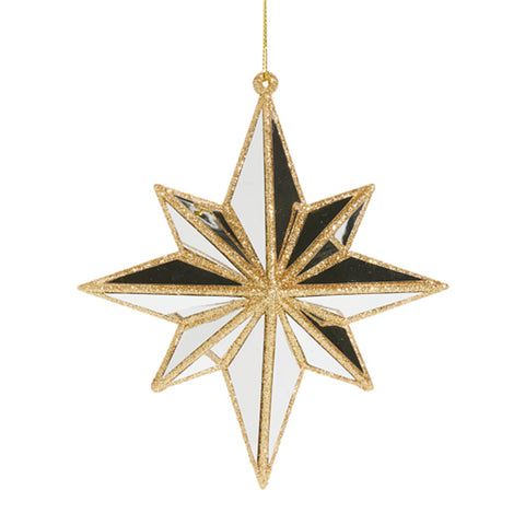 Mirrored Star Ornament, 5.75"