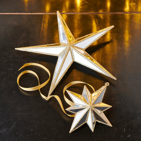 Mirrored Star Ornament, 5.75"