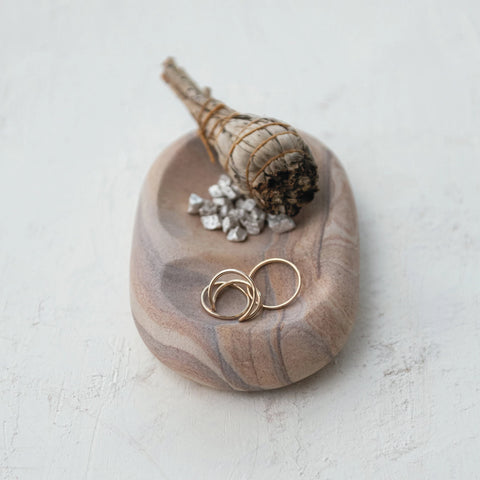 Mojave Sandstone Sectioned Dish