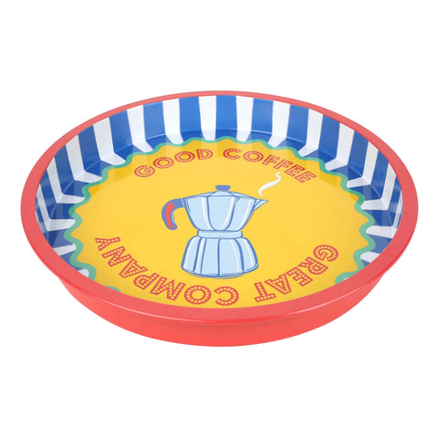 Moka Pot Coffee Tin Tray