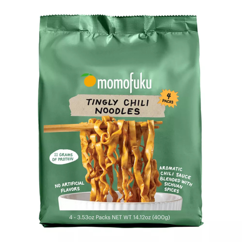Momofuku Tingly Chili Wavy Noodles - 4 Pack