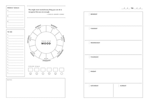 Mood Tracker Planner
