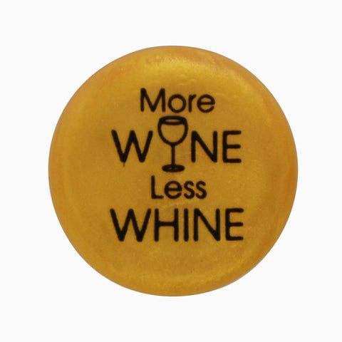 More Wine Less Whine Wine Cap - CapaBunga®