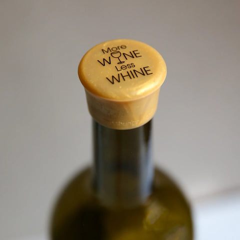 More Wine Less Whine Wine Cap - CapaBunga®