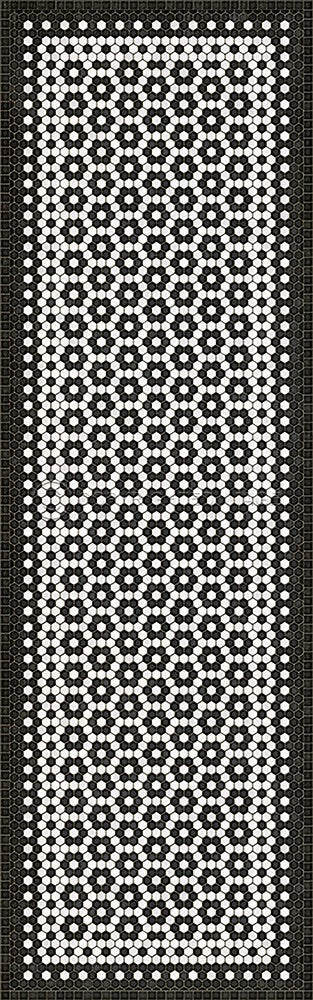 Mosaic C "Catherine Street" Vinyl Floorcloth - Spicher & Co.