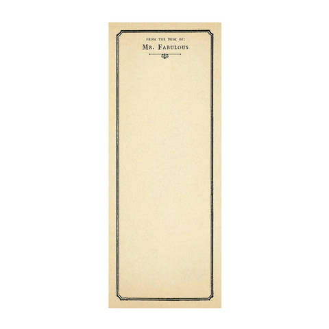 Mr. Fabulous Skinny Notepad