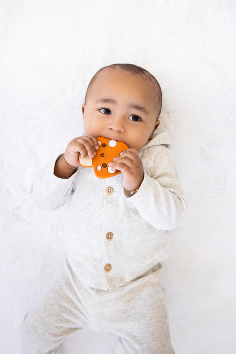 Mushroom Silicone Baby Teether