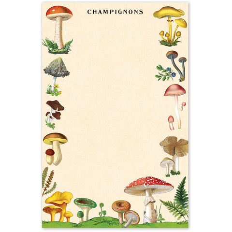 Mushrooms Notepad - Cavallini