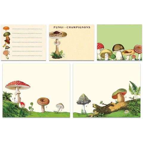 Mushrooms Sticky Notes - Cavallini