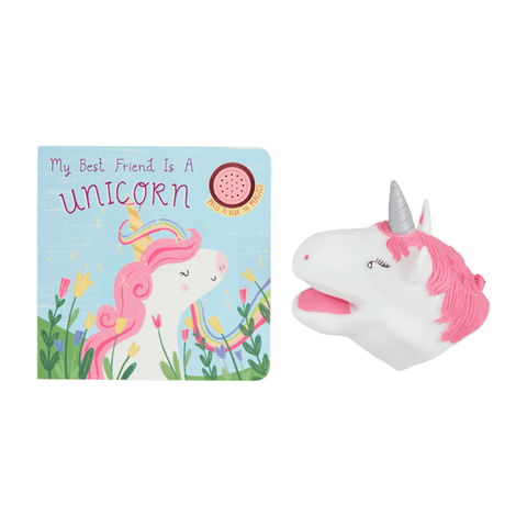 My Best Friend Is A Unicorn Board Book + Puppet
