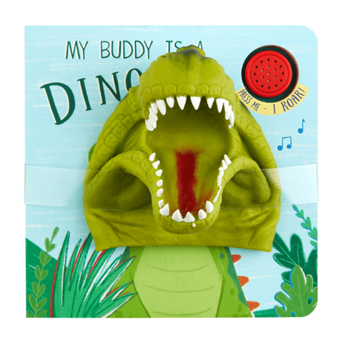 My Buddy Is A Dinosaur Board Book + Puppet