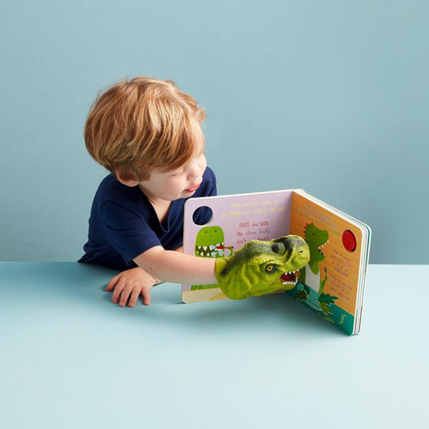 My Buddy Is A Dinosaur Board Book + Puppet