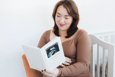 My Pregnancy Journal, Cream Linen