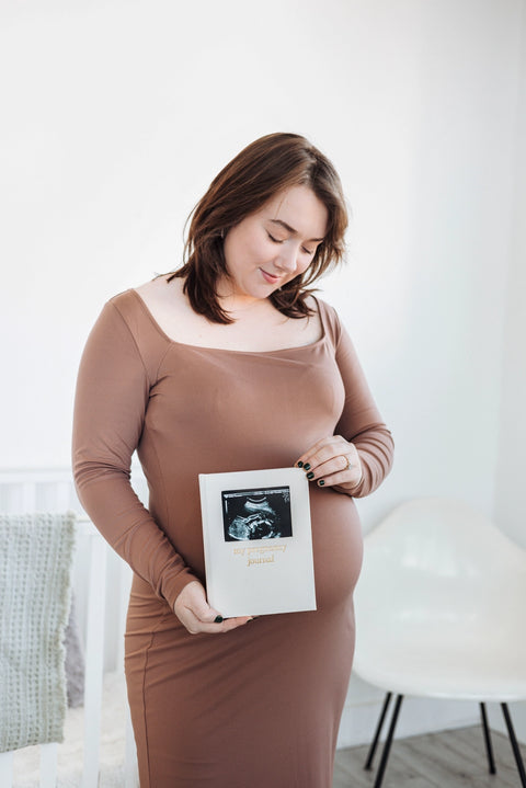 My Pregnancy Journal, Cream Linen