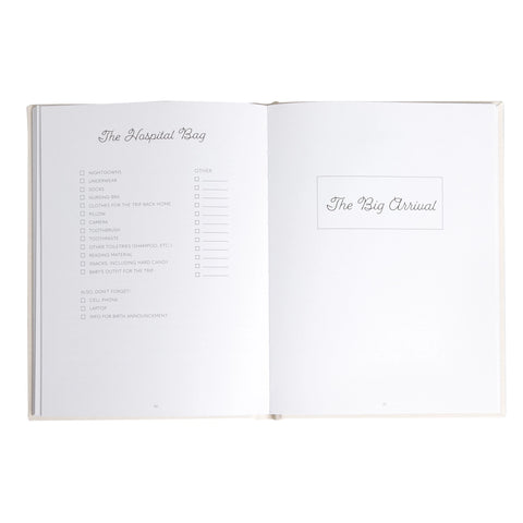 My Pregnancy Journal, Cream Linen