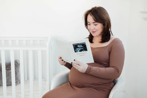 My Pregnancy Journal, Cream Linen