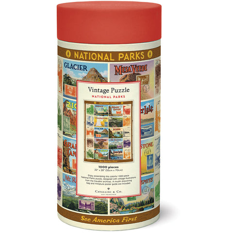 National Parks 1934 Stamp Collection Puzzle - Cavallini