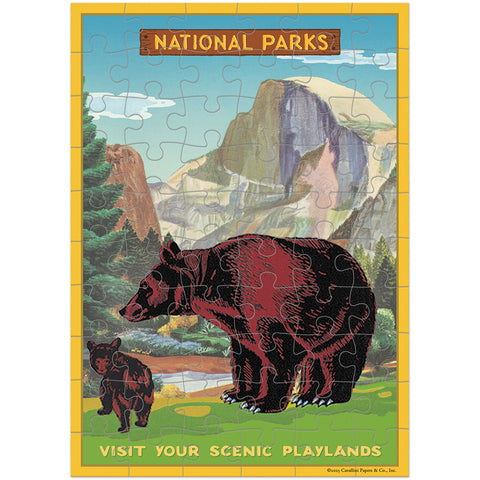 National Parks Puzzle Greeting Card - Cavallini