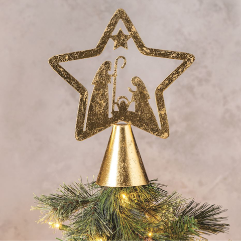 Nativity Star Tree Topper