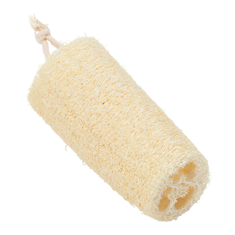 Natural Loofah Brush with Cotton Rope Hanger