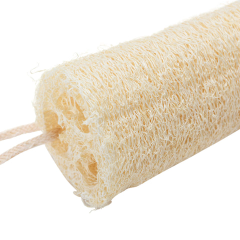 Natural Loofah Brush with Cotton Rope Hanger