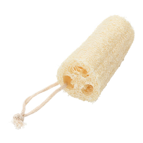 Natural Loofah Brush with Cotton Rope Hanger