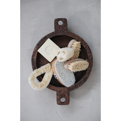 Natural Loofah Brush with Cotton Rope Hanger
