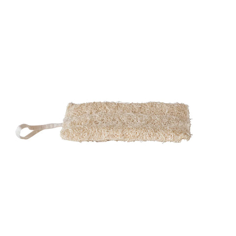 Natural Loofah With Cotton Rope Hanger