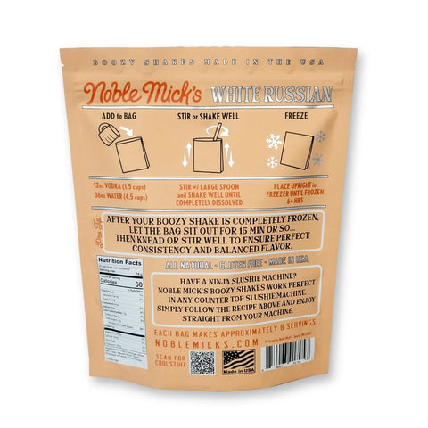 Noble Mick's Boozy Shakes Mix - White Russian