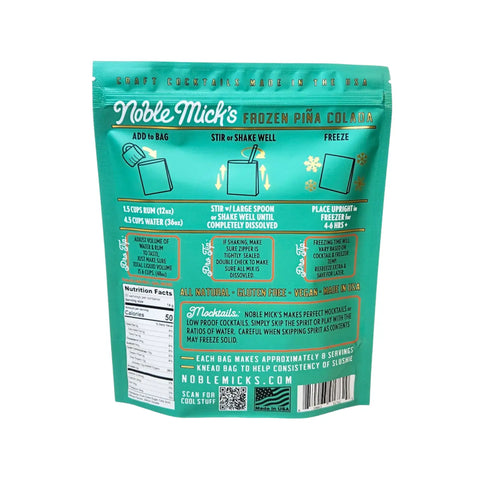 Noble Mick's Frozen Cocktails - Piña Colada