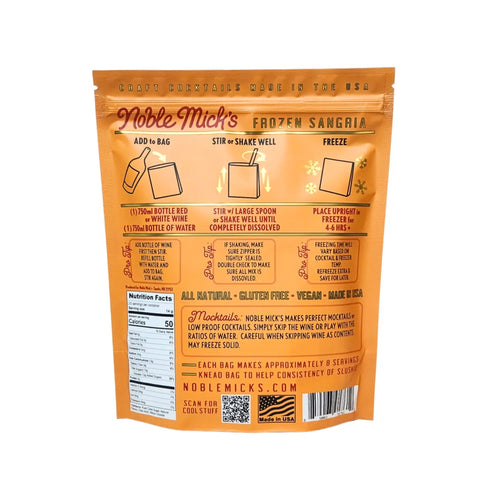 Noble Mick's Frozen Cocktails - Sangria