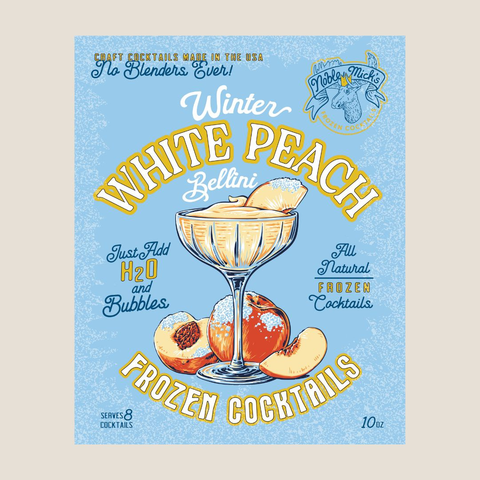 Noble Mick's Frozen Cocktails - Winter White Peach Bellini