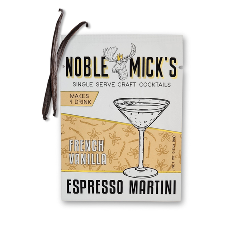 Noble Mick's Single Serve Craft Cocktail - French Vanilla Espresso Martini