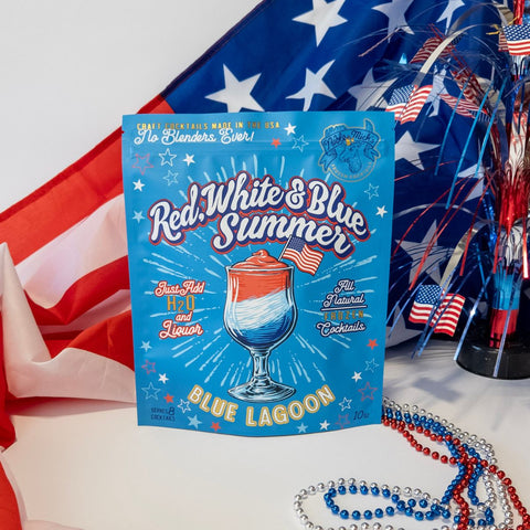 Noble Mick's Frozen Cocktails - Red, White, & Blue Summer - Blue Lagoon