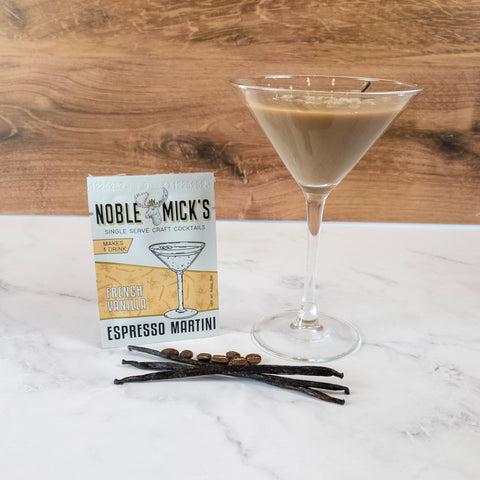 Noble Mick's Single Serve Craft Cocktail - French Vanilla Espresso Martini