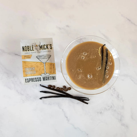 Noble Mick's Single Serve Craft Cocktail - French Vanilla Espresso Martini
