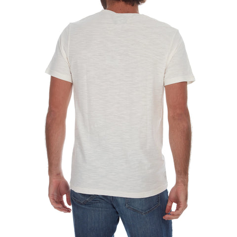 Noel Solid Slub Henley, Cream